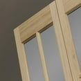 thumbnail image 2 of AWC Model 627 Traditional Divided Frosted Glass Bifold Door fits 36"w x 80"h Unfinished Pine, 2 of 3