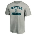 thumbnail image 2 of Men's Heather Gray Seattle Mariners Heart & Soul T-Shirt, 2 of 3