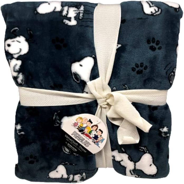 Berkshire Home & Blanket Co. Peanuts Gang Snoopy Happy Dance Velvet