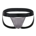 thumbnail image 2 of HUPOM Men'S Underwear Underwear For Men Pack Medium waist Comfort Waist Solid Thong Dark Gray M, 2 of 3
