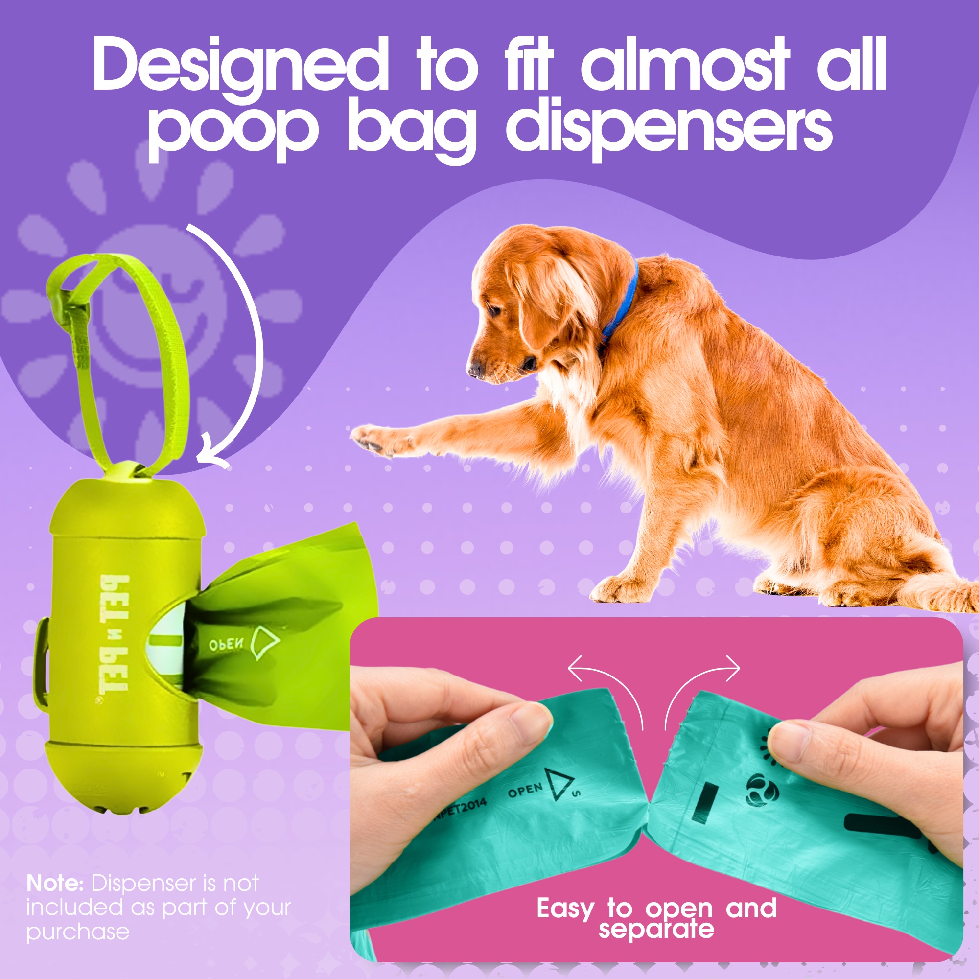 Pet N Pet Dog Poop Bags, 270 Count, Lavender Scented photo 3
