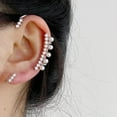thumbnail image 5 of Pendientes para mujer, regalos para mujer, pendientes de perla de circón para mujer, joyería para mujer, pendientes de circón de moda, ganchos para las orejas para mujer, 5 of 5