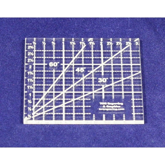 3" Square Ruler -Acrylic 1/8" Thick. Quilting/sewing