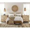 thumbnail image 5 of WAMPAT 3 Drawer Dresser Set of 2 for Bedroom,Oak Dresser Closet Dressers Chest of Drawers for Living Room, Entryway and Hallway, 5 of 7