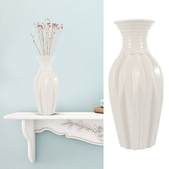 GOOHOCHY  White Ceramic Vase Creative Flower Home Decor Office