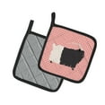 thumbnail image 2 of Caroline's Treasures Welsh Black-Necked Goat Pink Check Pair of Pot Holders, 2 of 3