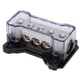 thumbnail image 2 of Power Distribution Block, High Conductivity Easy Use Zinc Alloy Splitter Distributor Block  For Stereo System, 2 of 8