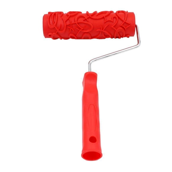 pitrice 7 inch Embossing Paint Roller Painting Brush With Handle Wall Decor #15