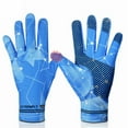 thumbnail image 1 of Sun Will Ice Silk Gloves Compression Sun Protection Non-Slip Gloves Blue S-XL, 1 of 8