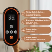 Red Light Therapy with Remote Control, 660nm Deep Red & 850nm Near Infrared LED Light for Face and Body, Home Use