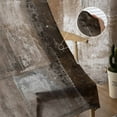 thumbnail image 5 of Brown Semi Sheer Curtains 96 Inch Length 2 Panels Set, Retro Oil Painting Modern Abstract Art Aesthetics Sheer Kitchen Curtain Privacy Voile Window Curtain for Living Room Bedroom Rod Pocket Drapes, 5 of 7