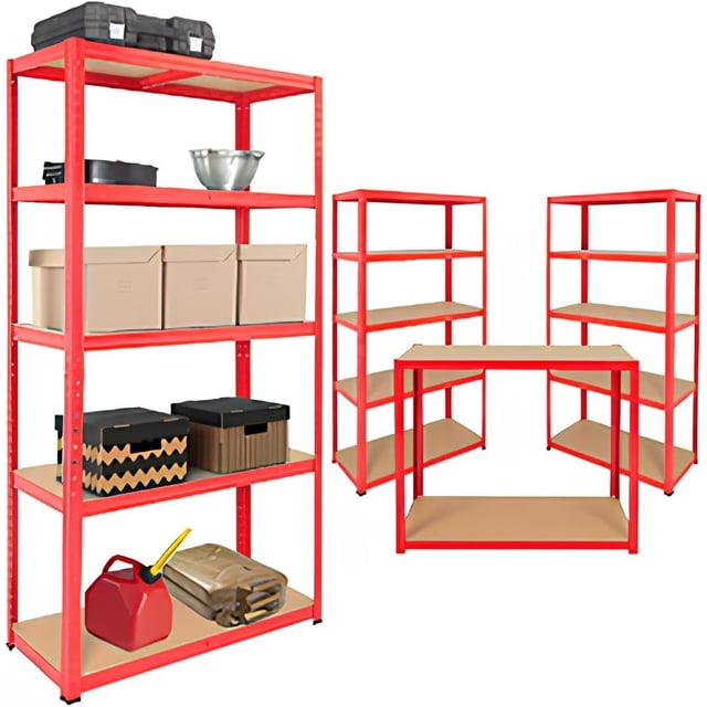 5-Shelf Storage Shelving Storage Rack Unit Adjustable Industrial Metal Boltless Shelving Rack 35.4 by 15.7 by 71" Inch