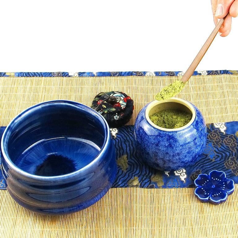 Modern Japanese Matcha Green Tea Set With Electric Whisk