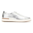 thumbnail image 3 of Hush Puppies Women's Sabine Silver Leather Sneaker, 3 of 6