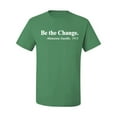 thumbnail image 2 of Inspirational Quote Be the Change by Mahatma Gandhi 1913 Men's Graphic T-Shirt, Kelly, 5XL, 2 of 3