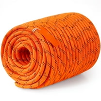 KFFKFF Arborist Tree Climbing Rope Double Braid Polyester 1/2" x 220' 48-Strand