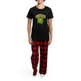 thumbnail image 4 of CafePress - Mex Irish Women's Dark Pajamas - Women's Short Sleeve Print T-Shirt and Pants Dark Cotton Pajama Set, 4 of 7