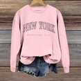 thumbnail image 3 of SIYUDAN Women’S Sweatshirt Long Sleeve Sweatshirt Sweatshirt Pullover Women Pink Pullover Adult Sweatshirt for Woman Fall Sweatshirts for Women Trendy Clothes for Teen Girls, 3 of 5