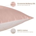 thumbnail image 2 of THXSILK Silk Pillowcase, 19 Momme Zippered Silk Pillowcase with Cotton Underside, 100% Pure Mulberry Silk Pillowcase, 1Pcs, Standard Size(20"x26"), Dark Pink, 2 of 6