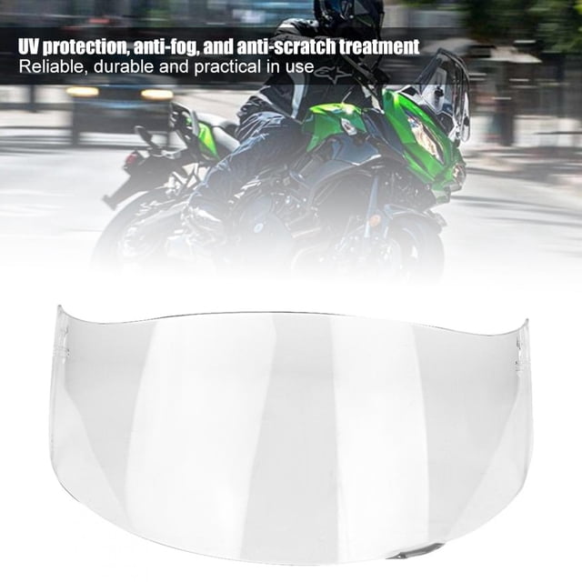 Visera de Lente de Casco de Motocicleta, Visera de Lente de Casco de Protección contra el Viento Escudo de Cara Completa para AGV K1 K3 SV K5 K5-S(Transparencia) Ecomeon no