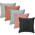 thumbnail image 6 of Ox Bay Nellie 20" x 20" Jet Black Fringed Cotton Adult Decorative Throw Pillow, 6 of 10