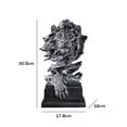 thumbnail image 3 of FLhrweasw Estatua Resina Con Cabeza León para Manualidades Adornos para Del (estilo B), 3 of 7