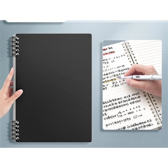 Spiral Notebook, Wide Ruled Notebooks60 Sheets, Single Subject, Notebooks Bulk, Perforated Sheets-black