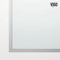 thumbnail image 6 of VIGO Meridian 34 in. W x 74 in. H Framed Fixed Shower Screen Door in Chrome with 3/8 in. (10mm) Clear Glass, 6 of 10