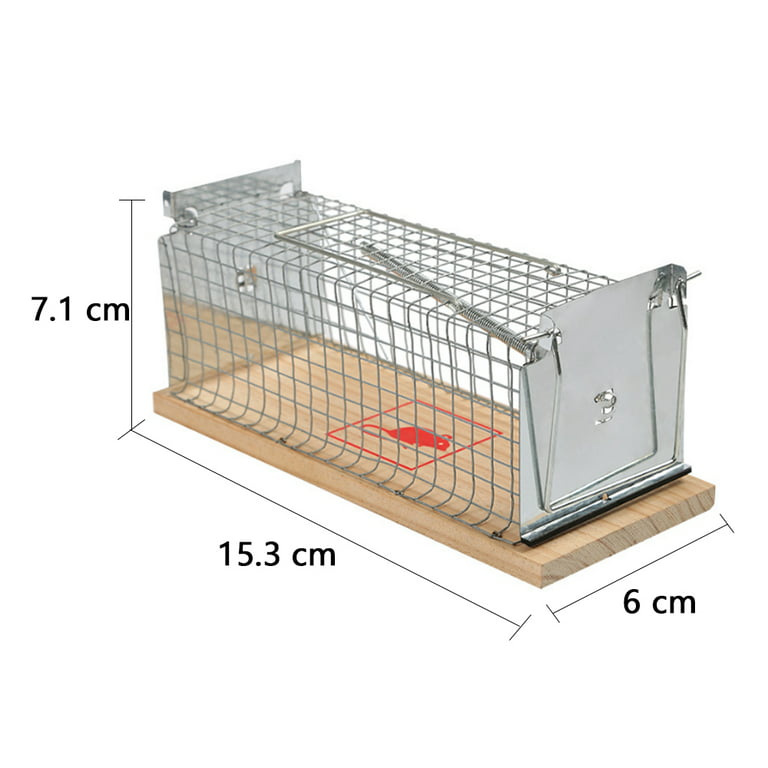  Humane Live Mouse Traps, Iron Mouse Trap Cage Single Door Live  for Indoor Outdoor Small Animal : Patio, Lawn & Garden