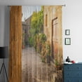thumbnail image 3 of Small Alley In The Tuscan Village Chiffon Sheer Curtains for Living Room Bedroom ration Window Voiles Tulle Curtain, 3 of 7