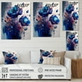 thumbnail image 4 of Designart Vibrant Blue Flower Bouquet II Canvas Wall Art, 4 of 5