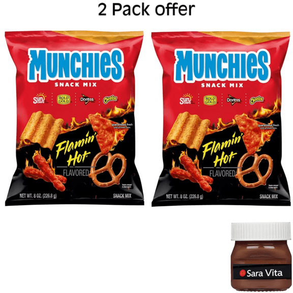 Munchies Flamin' Hot Snack Mix 8 oz. Bag