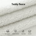 thumbnail image 4 of MEISIMAN Sectional Sofas with Pillows, 110”Modular Sectional Sofa, Plush Teddy Fabric & Memory Foam, No Assembly Required, White, 4 of 6