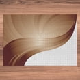 thumbnail image 5 of Ambesonne Chocolate Jigsaw Puzzle Durable Cardboard, Spiraling Stripe, 1000 pcs, Pale Brown White, 5 of 5