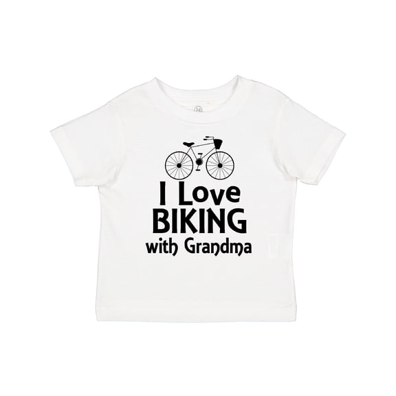 Inktastic Biking with Grandma Cycling Boys or Girls Toddler T-Shirt