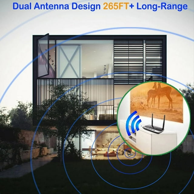 Transmisor y Receptor de Audio con Bluetooth 5.0 NFC de 80 M, Adaptador Inalámbrico LL HD SPDIF AUX de 3,5 mm para PC, TV, Emparejamiento de 2 Auriculares