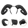 thumbnail image 3 of KAKOWELY 1 diadema para adultos, divertida diadema de fantasma para fiestas de Halloween, color negro., 3 of 4