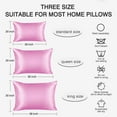 thumbnail image 3 of Auchen Satin Pillow Case, 2 Pack Satin Queen Silky Pillowcase for Hair and Skin, Satin Pillowcase Set of 2-Queen Size(20"x30")Blush-2, 3 of 9