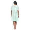 thumbnail image 4 of Casual Nights Women's Fancy Lace Neckline Silky Tricot Nightgown, 4 of 5