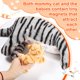 thumbnail image 3 of Peluche Skylety, gato cariñoso con 4 gatitos de peluche de 40 cm, 3 of 6