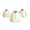 B-3pc#063, variant on Halloween Ghost Shaped Scented Candle, Cute Soy Wax Decor for Home Party Favors, Spooky White Figure Centerpiece with English Pear Aroma, Unique Holiday Gift for Bedroom Desk Ornament