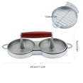 thumbnail image 4 of Dekaim Hamburger Press Mold, Aluminum Alloy Non-Stick Double Burger Press Mold Hamburger Meat Beef Kitchen Tools, 4 of 8