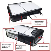 Dust proof Cover Sleeve for PS5 slim Console, Anti-Scratch Dustproof Shell Protective Sleeve Horizontal Vertical Dust Protector Case