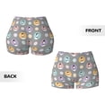 thumbnail image 5 of Xecao Cute Geese Print Workout Shorts for Women Soft Smooth Gym Yoga Scrunch Active Tennis Workout Running Shorts, 5 of 9