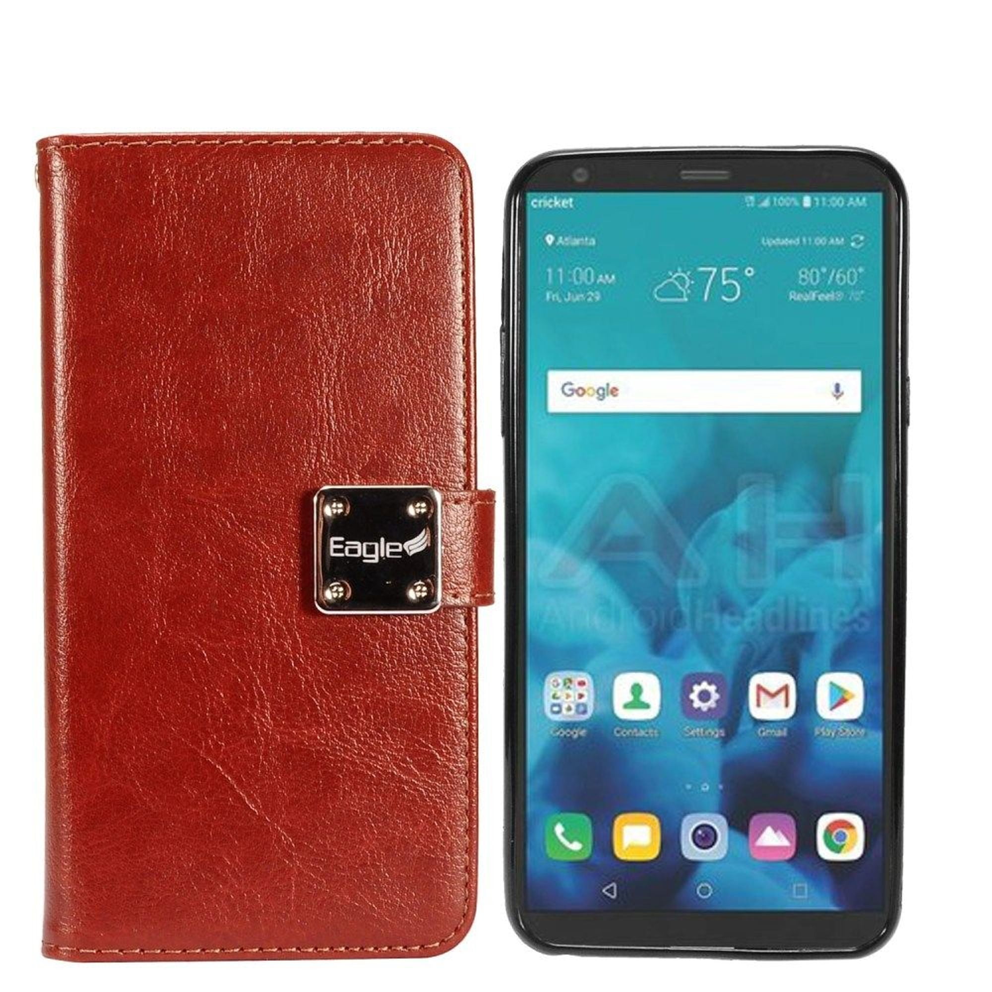 For LG Stylo 5 Case, by Insten Detachable Magnetic Folio Flip Leather Card Holder Slot Wallet ...