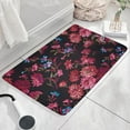 thumbnail image 3 of Pioneer Flower Floral Print Flannel Non Slip Door Rugs,Washable Door Mats Indoor,Decorative Door Mats,Dirt-Resistant and Absorbent Doormat for Entrance,Bedroom,Kitchen,Bathroom,31.5"x17", 3 of 4
