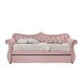 thumbnail image 2 of Acme Furniture ACME Adkins Daybed & Trundle, Pink Velvet, 2 of 4