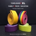 thumbnail image 4 of TG Famille 4 Pack Vacances Inclut 4 Réversible Tient Votre Serviette à la Chaise, Simple. Chaises Longues de Croisière, Chaises de Plage Piscine. 4 Bandes, 4 of 8