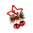 thumbnail image 4 of de Navidad estrella arco campana adornos accesorios colgantes decoraciones para interior Festival hogar DIY guirnalda fiesta rojo Yotijar Decoraciones de estrellas, 4 of 6