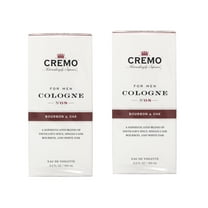 2 Pack of Cremo Spray Cologne Bourbon and Oak 3.4 Ounce